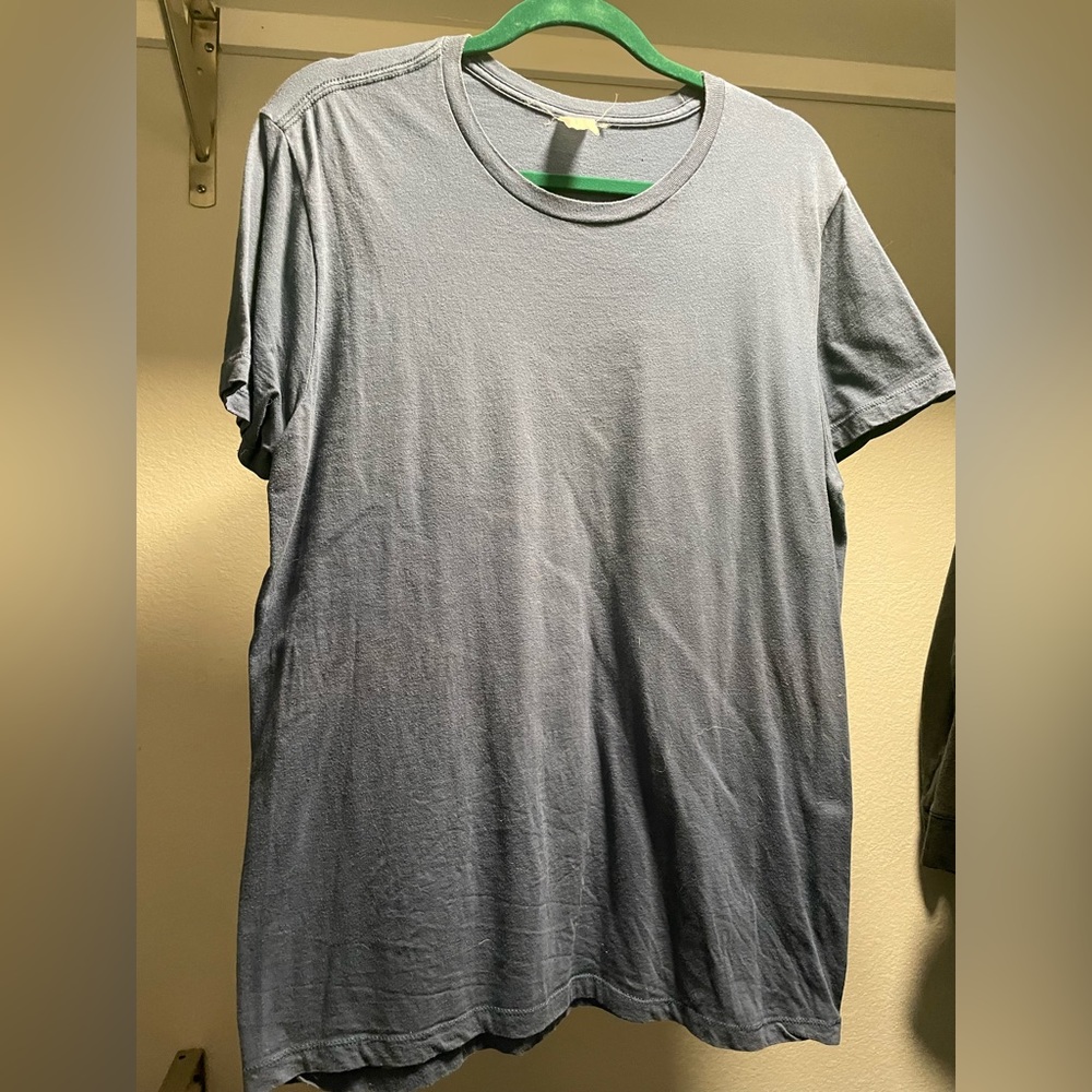 Slate blue basic blank tee